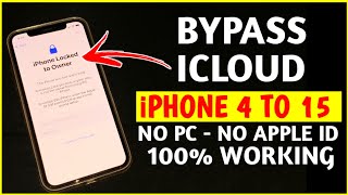 HOW TO REMOVE IPHONE 4 TO 15 LOCKED TO OWNER 2024 ( REMOVE ICLOUD ACTIVATION LOCK 2024 )