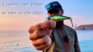 7 leurres pour pêcher en bord de mer l’été ! 🎣🌊