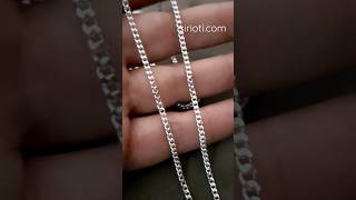 Silver 925 Curb Gourmet 3mm Chain Anklet Bracelet | Men Women Unisex | Sirioti Jewelry #chains