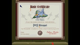 1945 Air Force Hal Tejas Basic Certificate