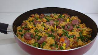 ARROZ COM CALABRESA  E BACON