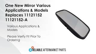 11121152 Rear View Mirror Fits Volvo DA25D DA30D A35D A40D A25D A30D EC130C