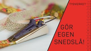 Tips från Verket: Tillverka egen snedslå / kantband DIY