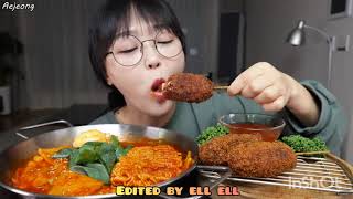 Bites Only Spicy Rabokki and Corndogs Aejeong Asmr