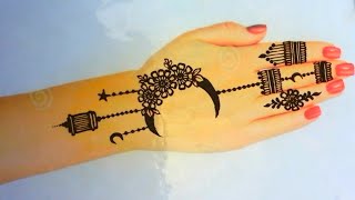 Eid special mehndi design 2024 | eid mehndi design | Chand mehndi design simple | Minha's creation