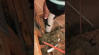 Blow in insulation removal with super Vacuem