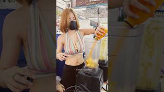 Mix Fruits Smoothie in Bangkok -Thai Street Food