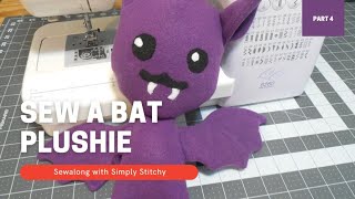 How to Sew #Bat #Plushie Sewalong Part 4  Wings, Body & Stuffing (#Sewing #Plushie  #CholyKnight)