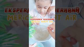 IDE BERMAIN ANAK | Eksperimen sederhana ~ Merica takut air #shorts #funlearning #eksperimen