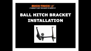 Ball Hitch Bracket Video