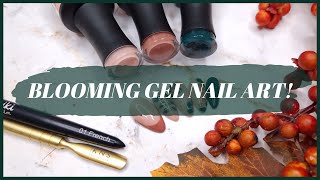 AUTUMN BLOOMING GEL NAIL ART USING KIKI  LONDON | Design A Set Of Press On Nails With Me!