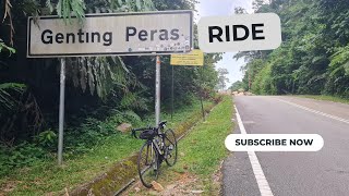 Cycling up Genting Peras to see the boulders