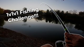 1v1v1 Fishing Challenge w/@JoshAndPril !!! (10+ Catches)