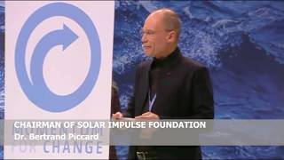 Solar Impulse Chairman Dr. Bertrand Piccard awards EWP's CEO Inna Braverman