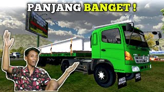 MOD BUSSID TERBARU|| T7 HINO LOHAN TRILER 40FT, Panjang Banget Ini Mod !!