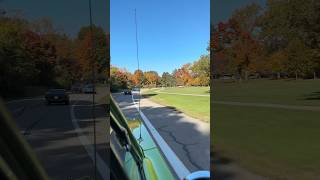 Beautiful day, beautiful cars, and beautiful fall colors cruising Hines Drive. ￼