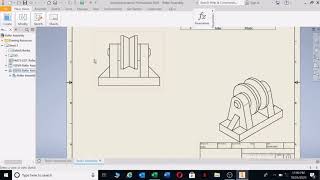 Sectioning of Mechanical Assembly Engineering Drawing