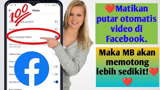 Cara mematikan autoplay video di facebook,❤️ solusi facebook!!(update baru 2024)❤️