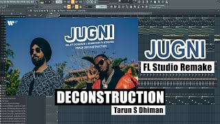 JUGNI - Instrumental | FL Studio | DILJIT DOSANJH X DIAMOND PLATNUMZ | TRACK DECONSTRUCTION