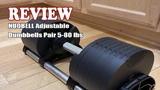 NUOBELL Adjustable Dumbbells Pair 5-80 lbs - Review 2024