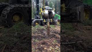 Измеряем глубину небольшого болота #беларусь #2023 #forest #harvester