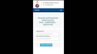 Chandigarh Police Constable Admit Card 2023 declared, Download Direct Link Here