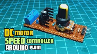 DC Motor Speed Controller using Arduino Uno Microcontroller PWM (Homemade)