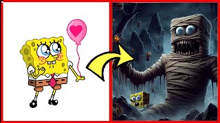 SpongeBob SquarePants as ZOMBIES - All Characters