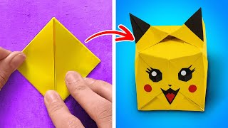 CÁC MẪU ĐỒ THỦ CÔNG ORIGAMI DỄ DÀNG ✨ Ý TƯỞNG TỰ LÀM TỪ GIẤY & BÌA CÁT