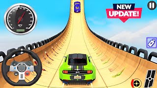 Mega Ramp Car Stunt Game | Ramp Car Racing | Impossible Car Stunt Game | Crazy Car Driving | HD 3D |