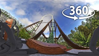 Roller coaster 360° in Jungle - google Cardboard VR 8K