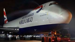 TIMELAPSE BOEING 747-F ✈ BRITISH AIRWAYS CARGO 🇬🇧