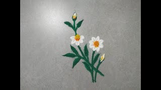 Easy And Unique Rangoli Design.Simple Rangoli Designs