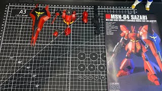 Saturday Night Gunpla Build HG Sazabi Part 2