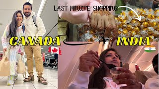 Travelling to India after 2 years | TORONTO To INDIA Travel VLOG ✈️ - Part 1