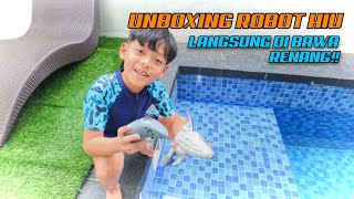 BERSENANG SENANG DENGAN BERENANG BERSAMA ROBOT HIU!!