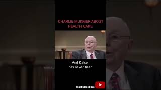 Charlie Munger about health care