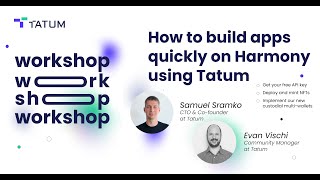 How to build apps quickly on Harmony using Tatum