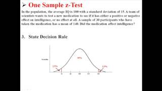 One Sample z Test