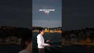 Fall in love with istanbul 🇹🇷 #istanbul #bosphorus #turkiye #funnyvideo