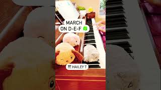 March on D-E-F | #piano #music  #pianoadventures #pianoforbeginner #pianomusic #pianolessons