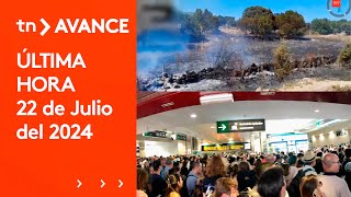 Caos en la estación de CHAMARTIN |  CORTADO las líneas C8 Y C10 de  Cercanias - ÚLTIMA HORA-22/07/24