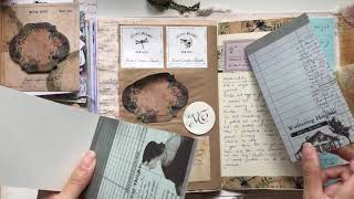 ASMR Junk journal with me: Daily journal