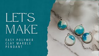 How to make a polymer clay marble pendant