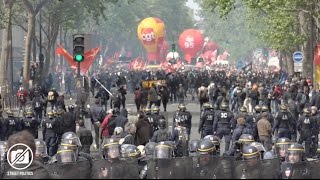 Cortège de tête vs police à Paris pour le 1er Mai - 01/05/17