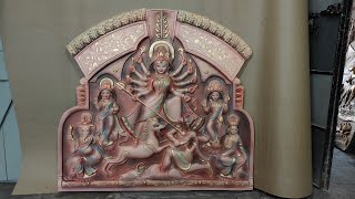 Durga idol making 2024 | Final color complete | Art Tech