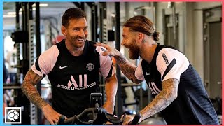 Lionel Messi first time training with PSG