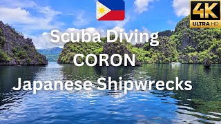 The Best Shipwreck Scuba Diving Destination Coron Philippines 🇵🇭 in 4k Ultra HD ( Part 1)