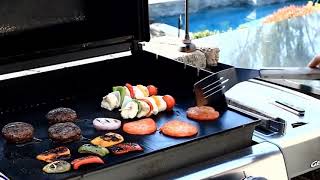 Barbecue outdoor baking mat can be reused