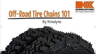 Off-Road Tire Chains